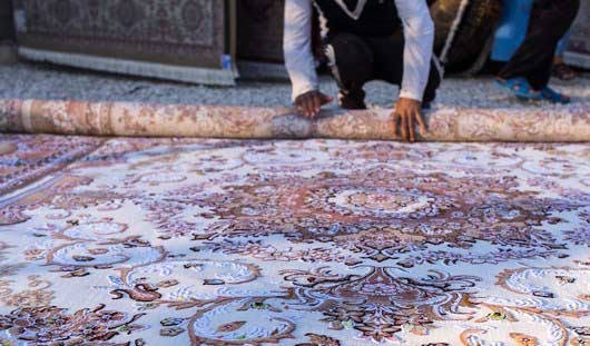روش اصولی لول کردن قالی در قالیشویی امیرآباد 